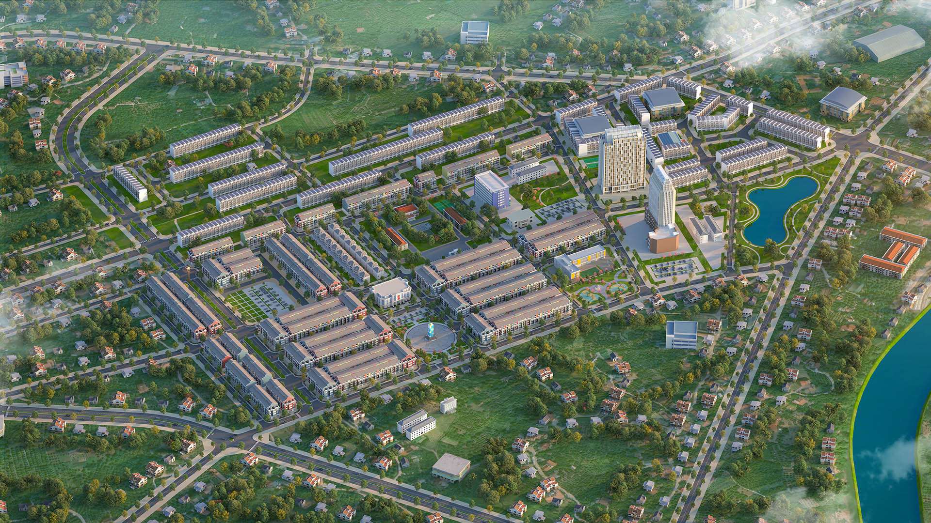 Khu đô thị mới chợ nông sản huyện Lục Ngạn Khu đô thị mới chợ nông sản huyện Lục Ngạn